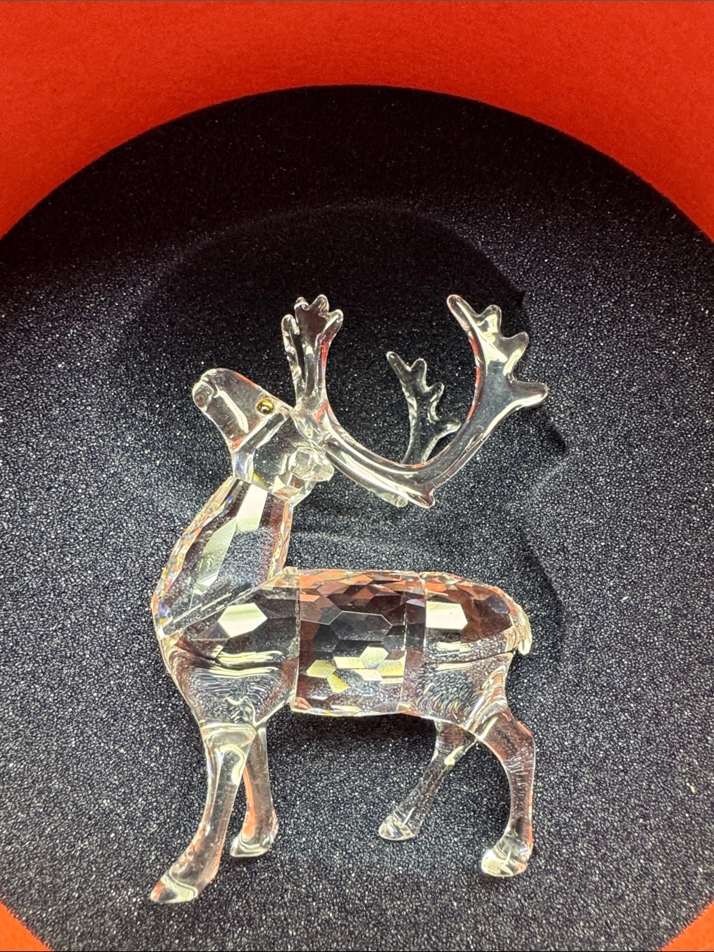 Swarovski Clear Crystal Reindeer Figurine